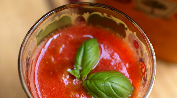 Strawberry & tomato gaspacho
